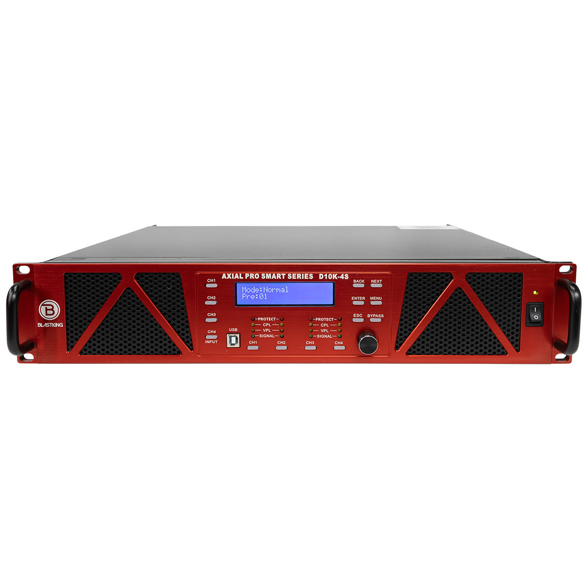 Blastking D10K-4S 10,000 Watt 4 DSP Channel Class-D Smart Power Amplifier