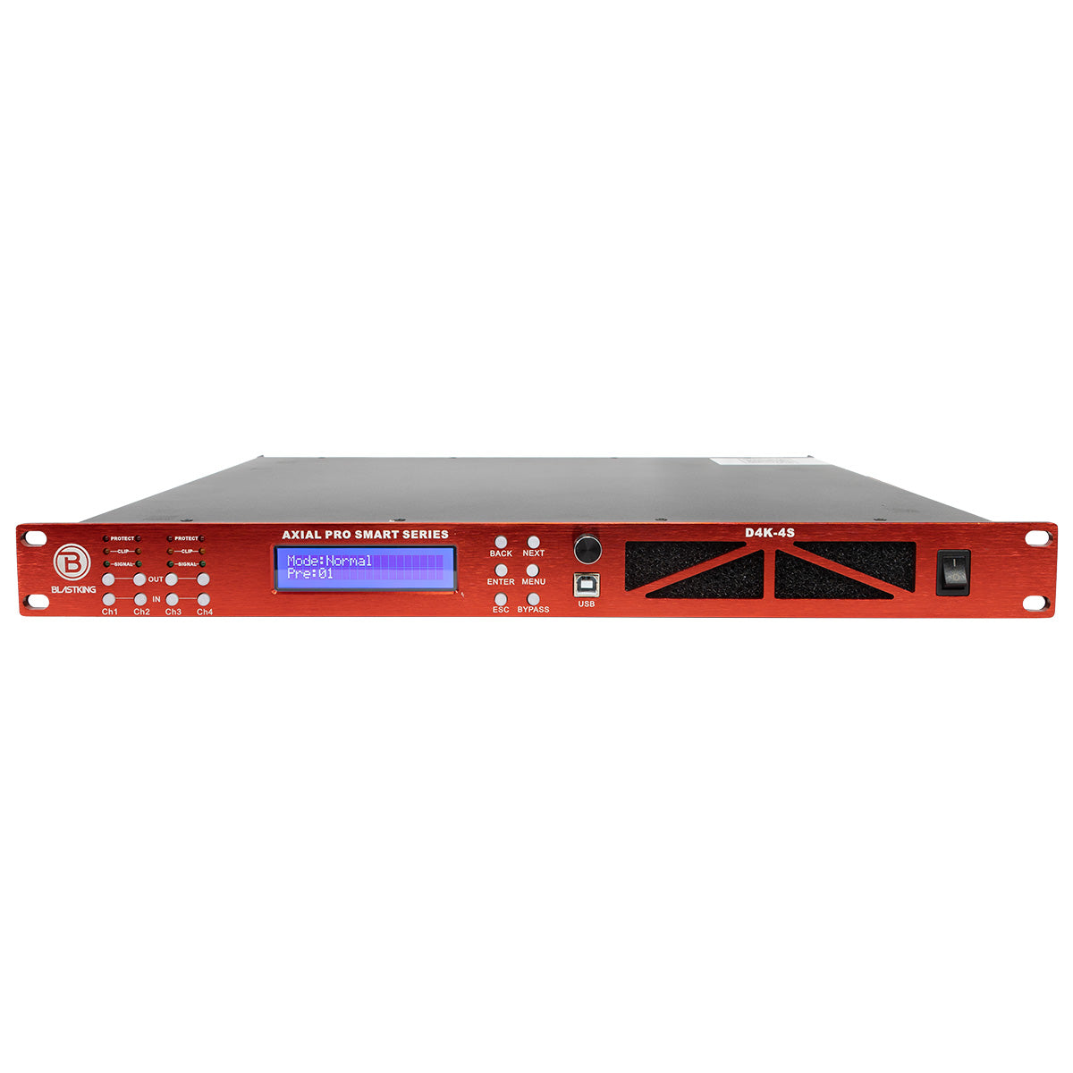 Blastking D4K-4S 4,000 Watt 4 DSP Channel Class-D Smart Power Amplifier