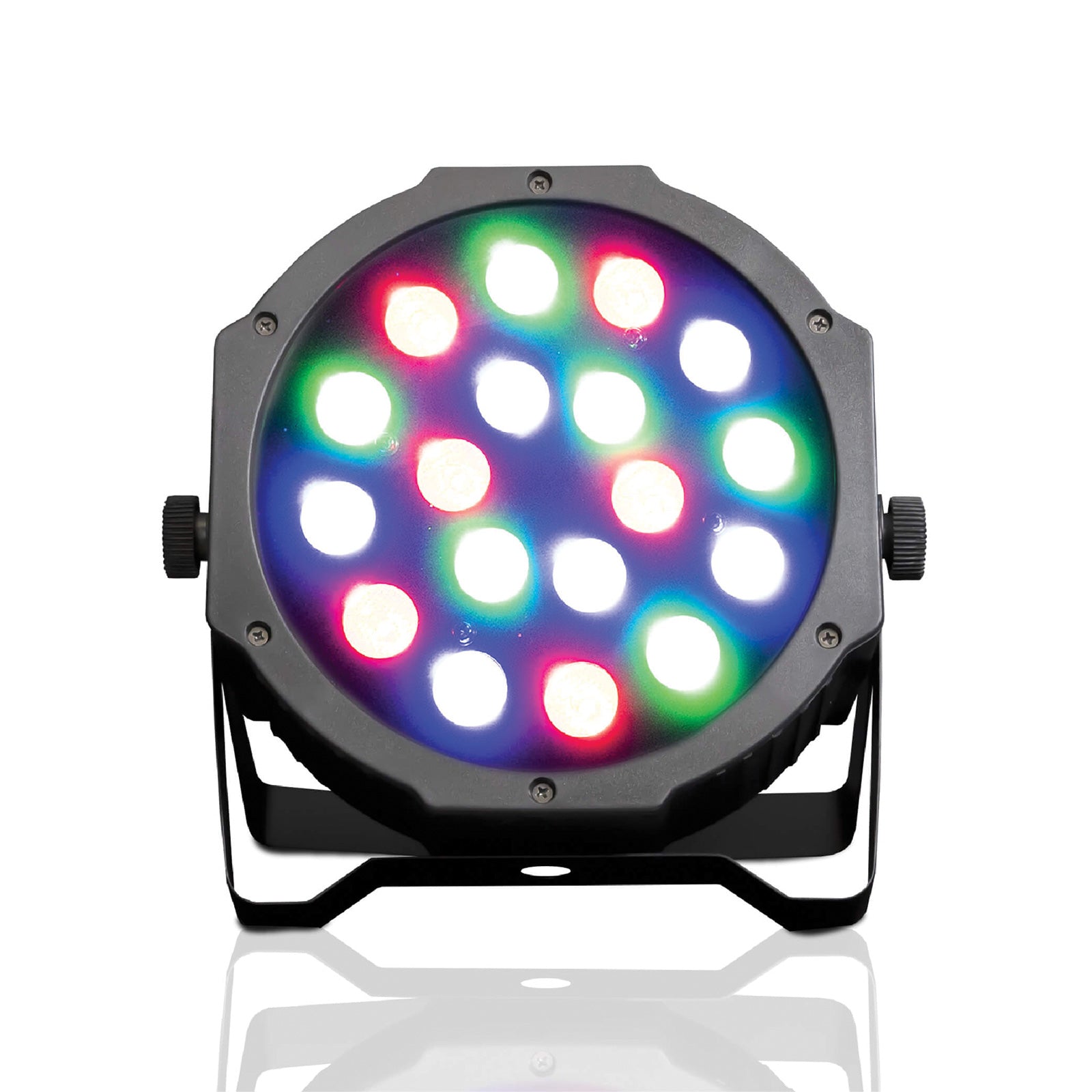 Lite Tek PAR MINI 18 LED's x 3 Watts RGB Wash/Strobe Effect