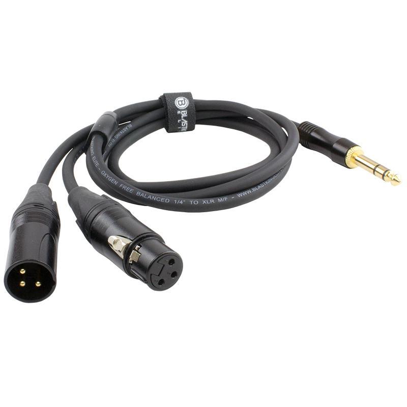 Balanced 1/4" to XLR M/F Cable