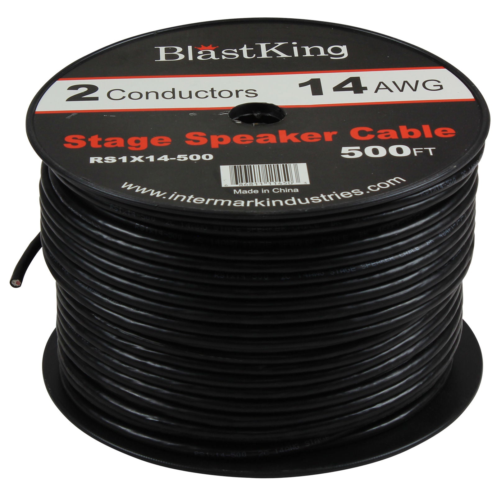 Blastking RS1X14-500 14 AWG 2-Conductor Speaker Cable 500 Ft