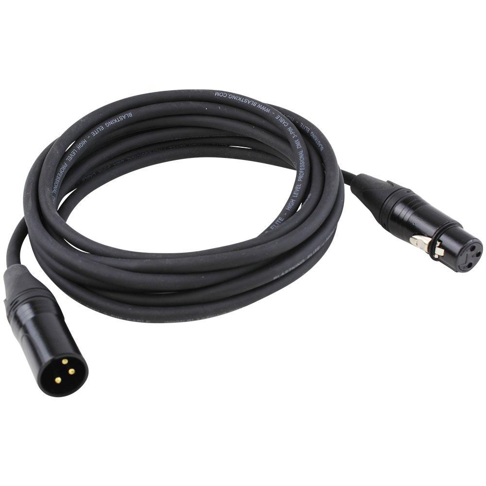 12-Pack 10ft DMX Cables - 3-Pin XLR Signal Cables For Stage Lighting And Par Lights