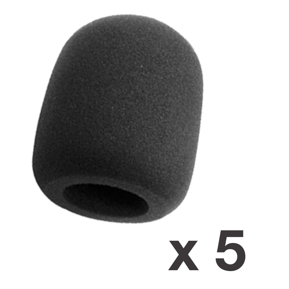 Black Foam Microphone Wind Screens