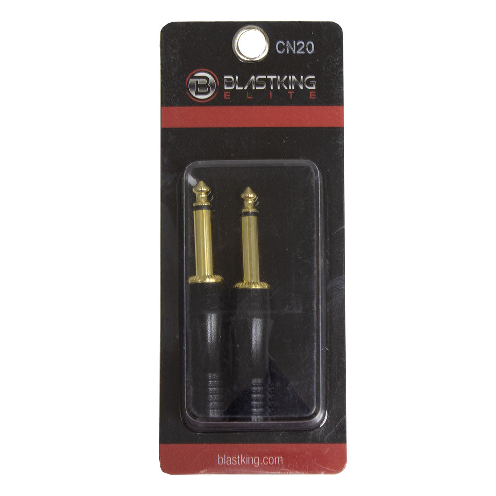 Blastking CN20 1/4 inch Mono Male Plug Gold Plated / Pair