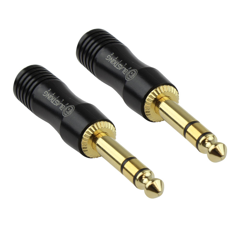 1/4 inch Stereo Male Plug Gold Plated / Pair - CN21