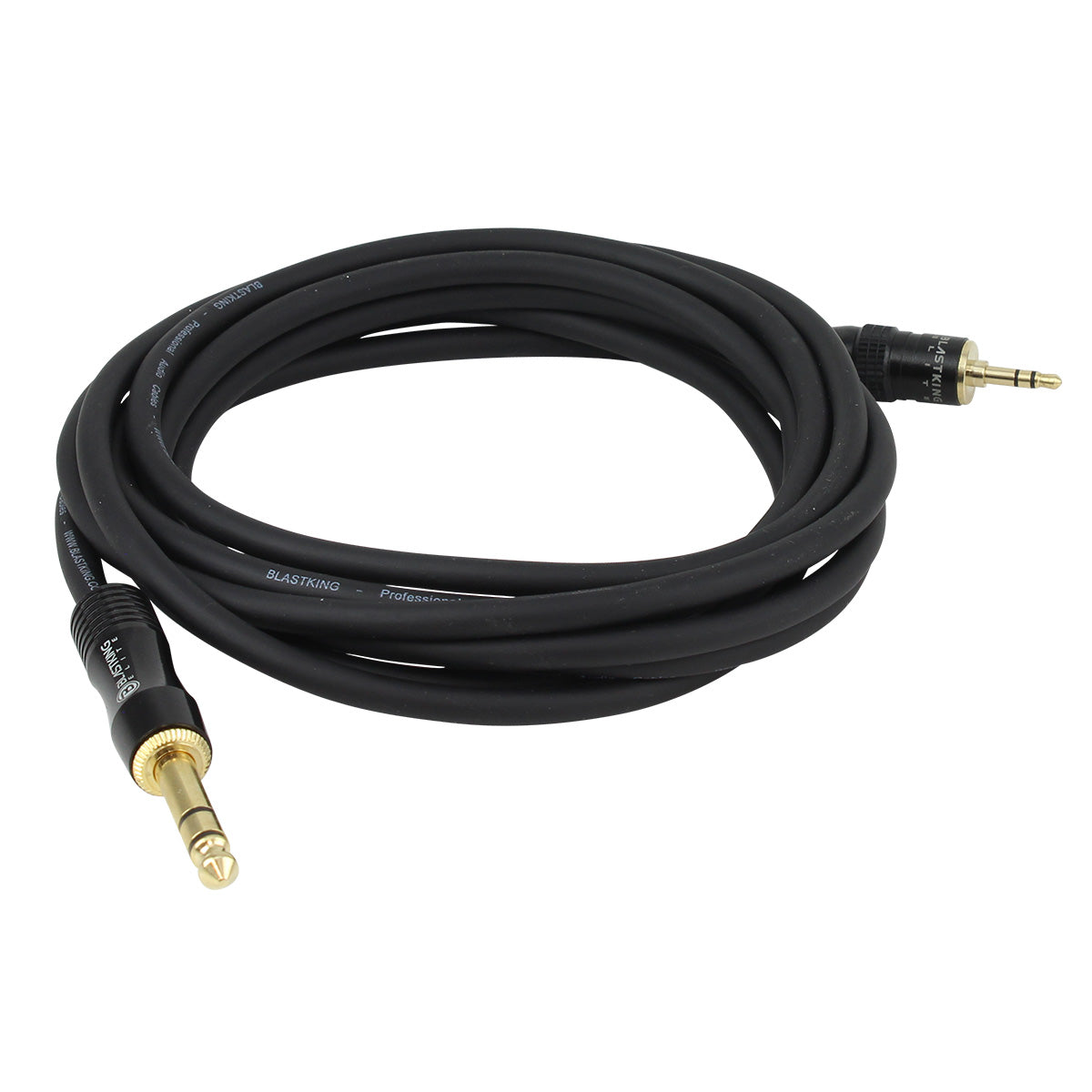 Blastking CQ35B-10 Stereo Interconnect 3.5mm to 1/4" - 10 Ft