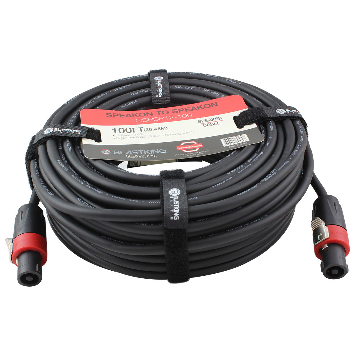 Blastking CSPSP12-100 Speakon to Speakon Cable 100 Ft