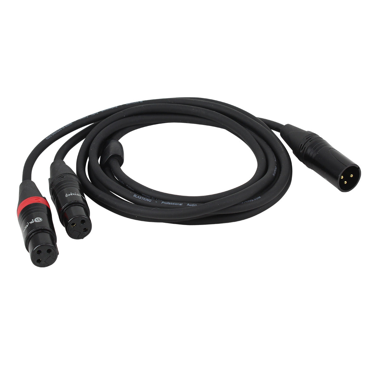 Blastking CYXLR1M2F-5 2 XLR Female to 1 XLR Male - 5 Ft