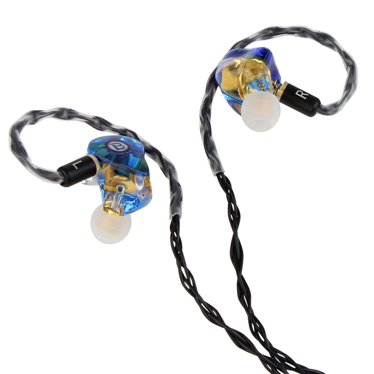 Blastking EARBUDS-8017-BLUE Professional In-Ear Monitors - Translucent Blue