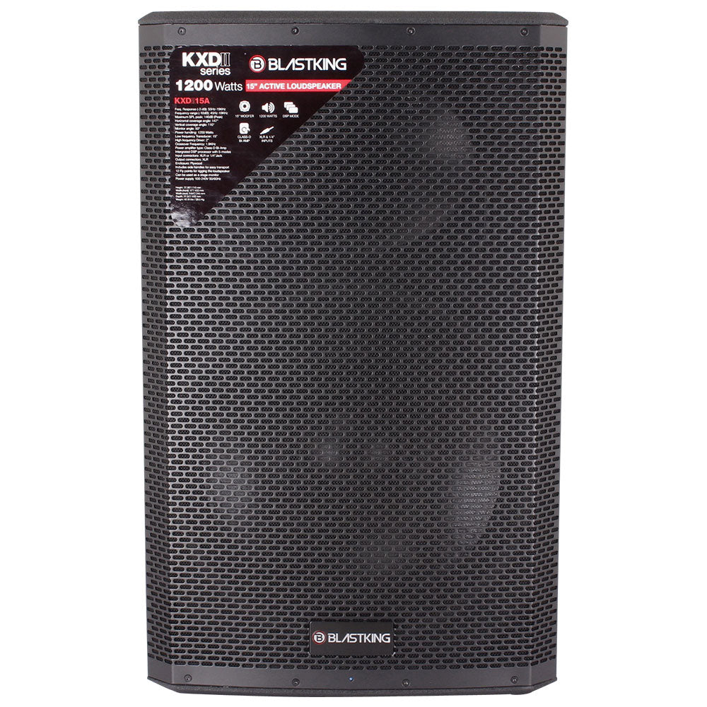 Blastking KXDII15A 15” Active Loudspeaker 1200 Watts Class-D Bi Amp DSP Mode