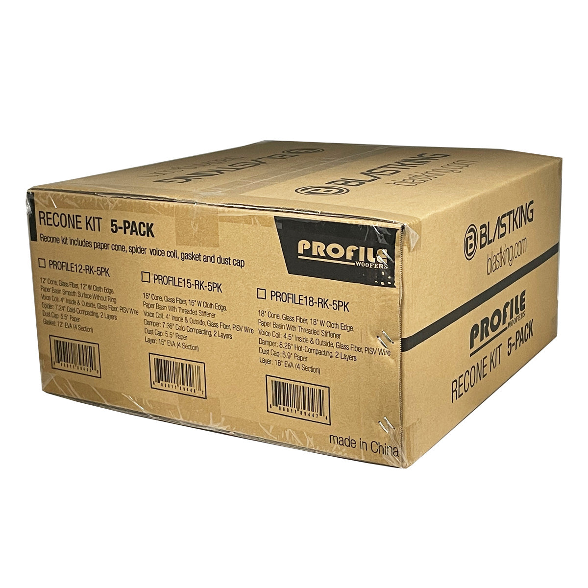 Blastking PROFILE12-RK-5PK Recone Kit for 12" Woofer PROFILE12 (5 Pack)