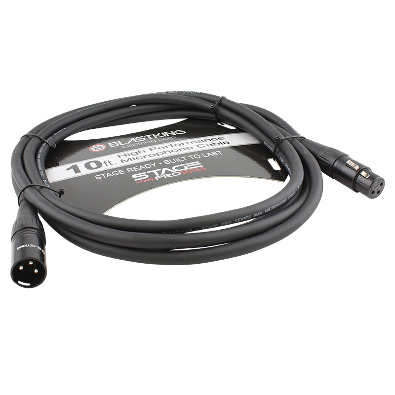 XLR Male to XLR Female 10 Ft. Microphone Cable - SP10XLR