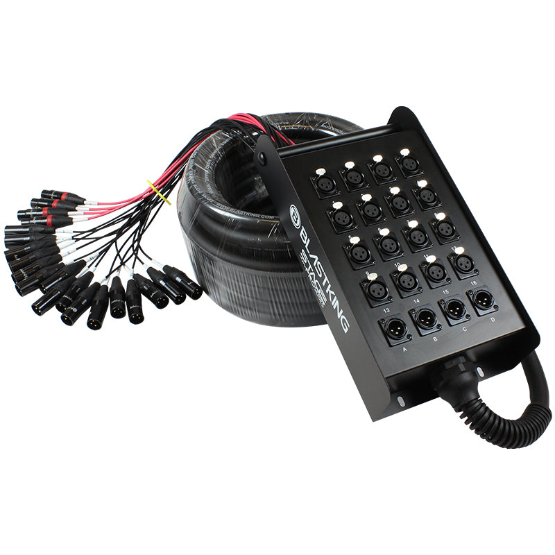 Blastking SPS16X4-50 Stage / Studio Snake Cable 16x4, 50 Ft.