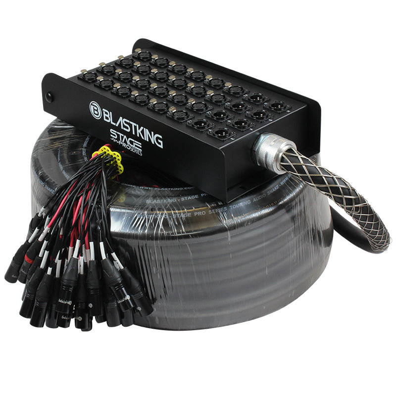 Blastking SPS24X8-100 Stage / Studio Snake Cable 24x8, 100 Ft.