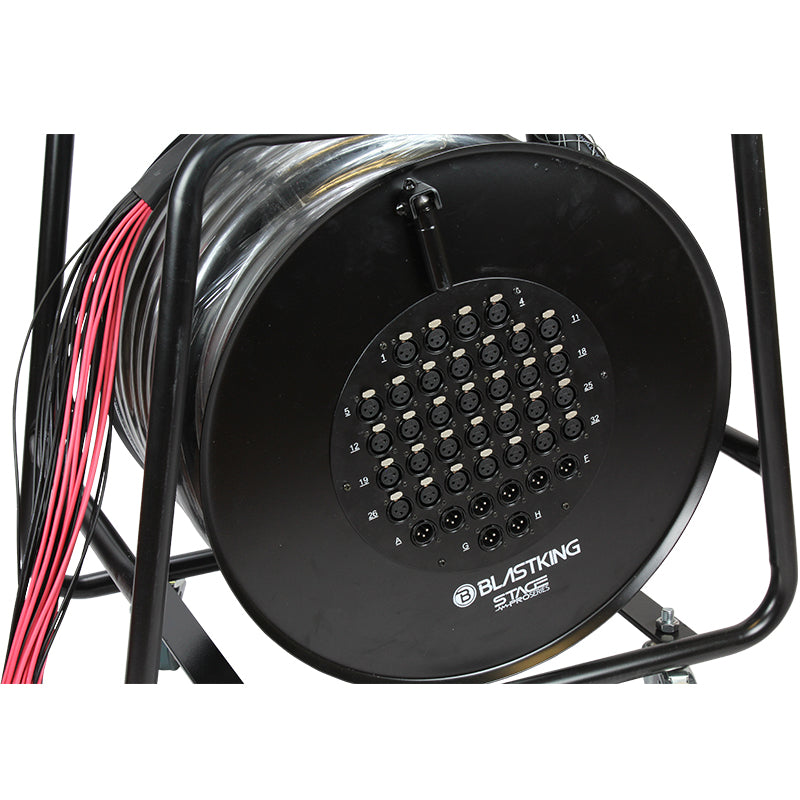 Stage / Studio Reel Snake Cable 32x8, 150 Ft. - SPS32X8RL-150