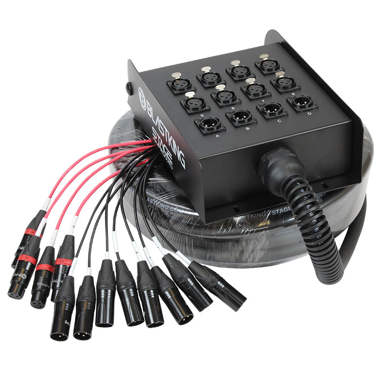 Stage / Studio Snake Cable 8x4, 25 Ft. - SPS8X4-25