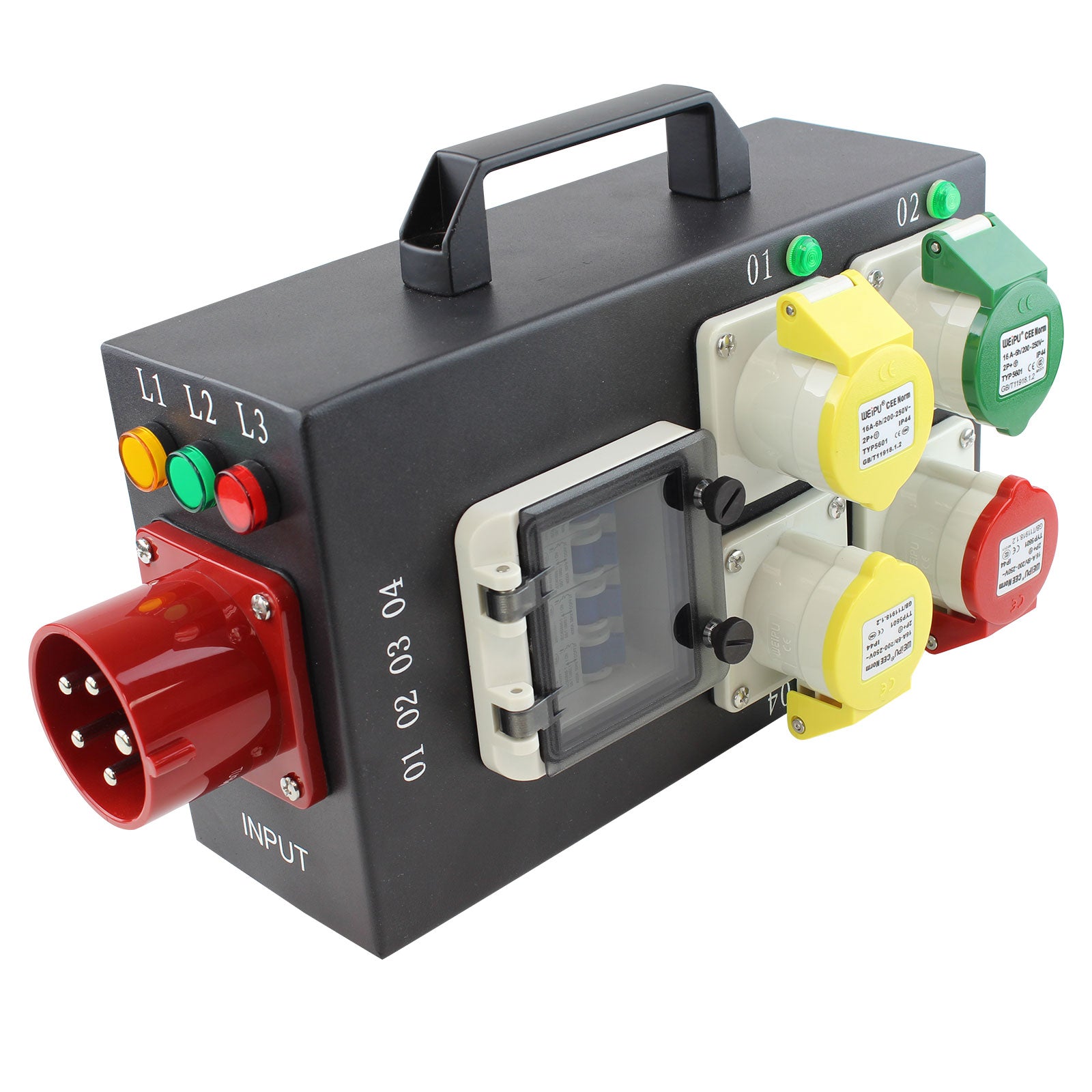 Blastking VPB-110 1 In 4 Out Distribution Box with Camlock Fittings 110V
