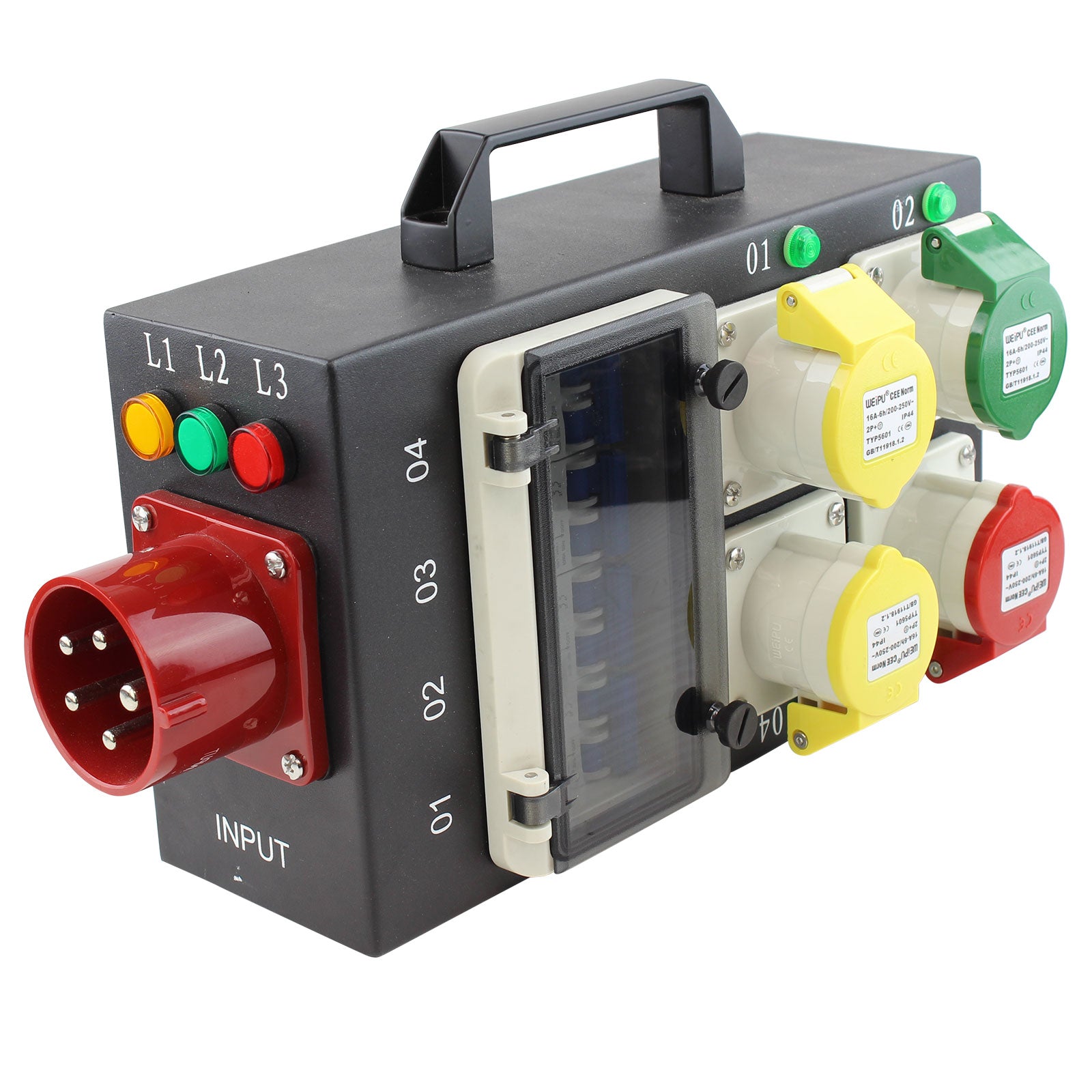 Blastking VPB-220 1 In 4 Out Distribution Box with Camlock Fittings 220V