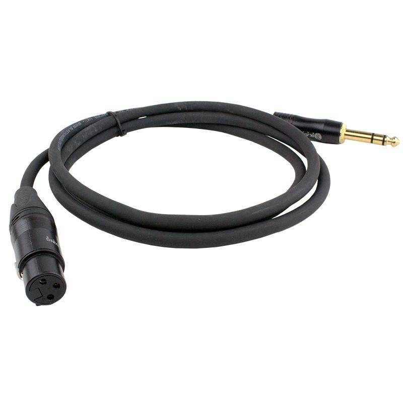 XLR Female to Balanced 1/4" Cable
