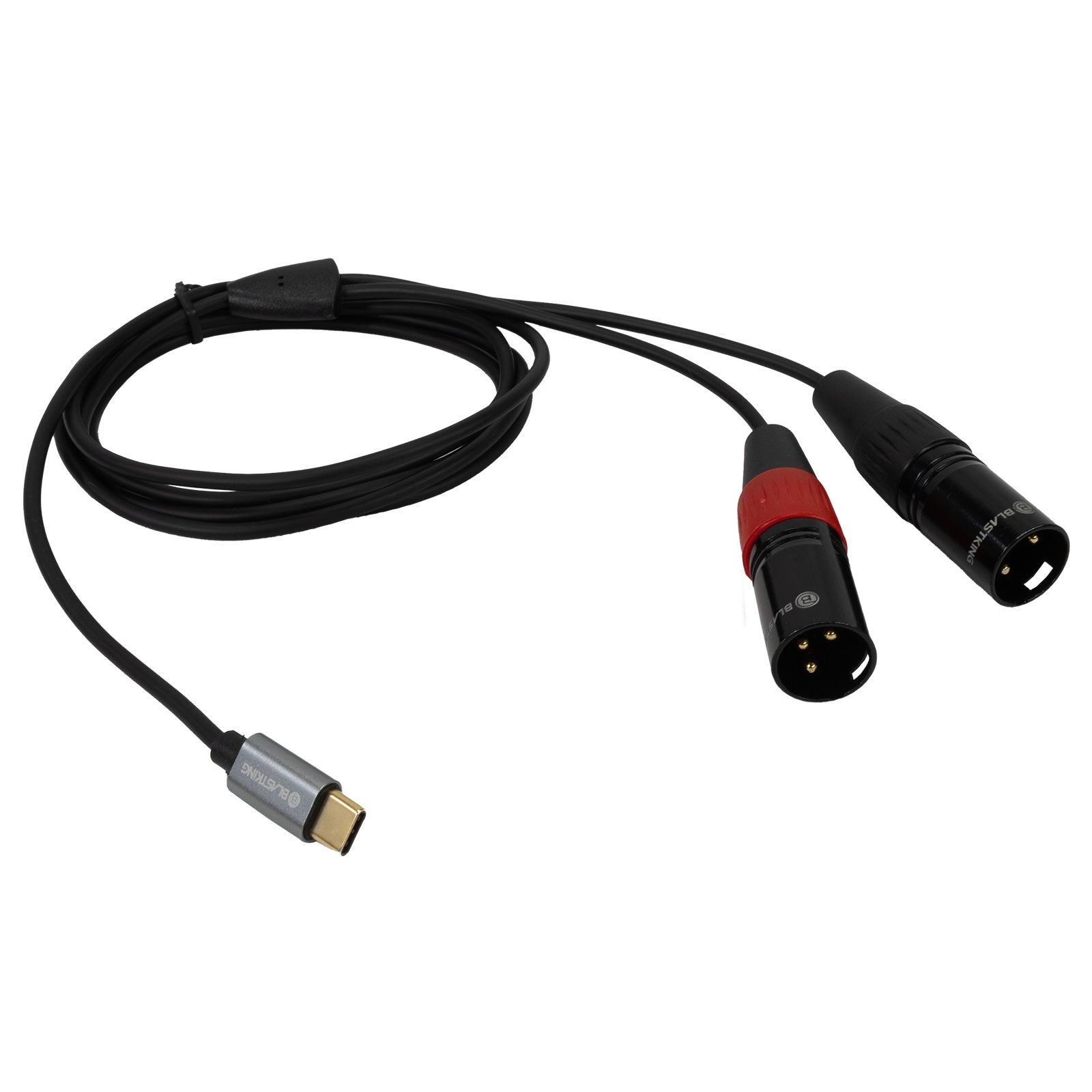 Blastking C2XLRTC-6 USB-C To Dual XLR Male Audio Cable / 6ft (1.82m)