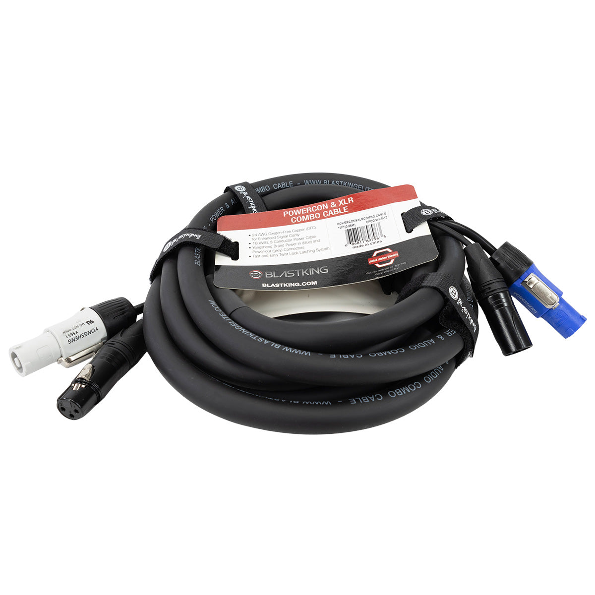 Blastking CPCONXLR Powercon and XLR Combo Cable