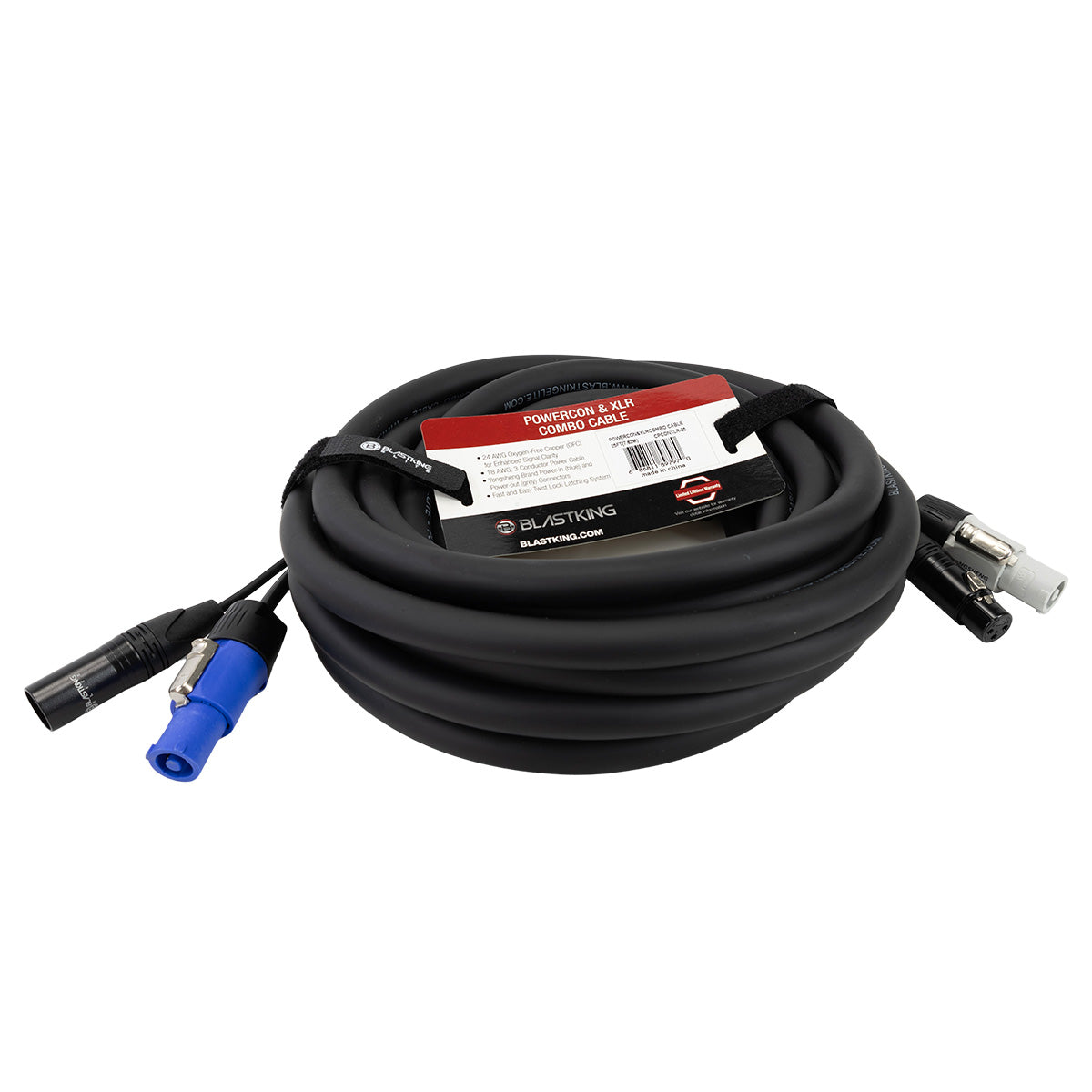 Blastking CPCONXLR Powercon and XLR Combo Cable