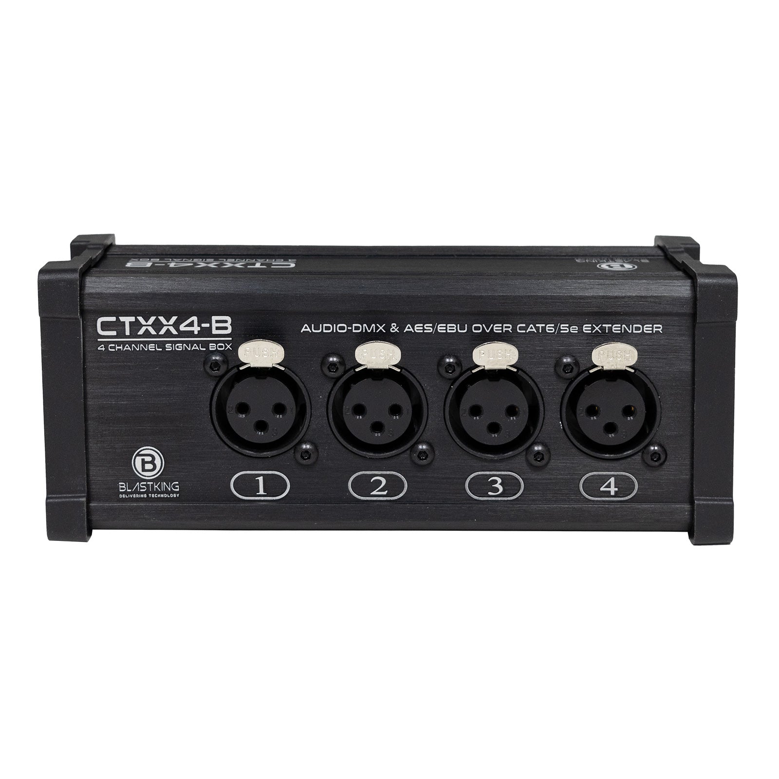 Blastking CTXX4-B 4 Channel XLR Female Transmitter Box over CAT6/5e Au
