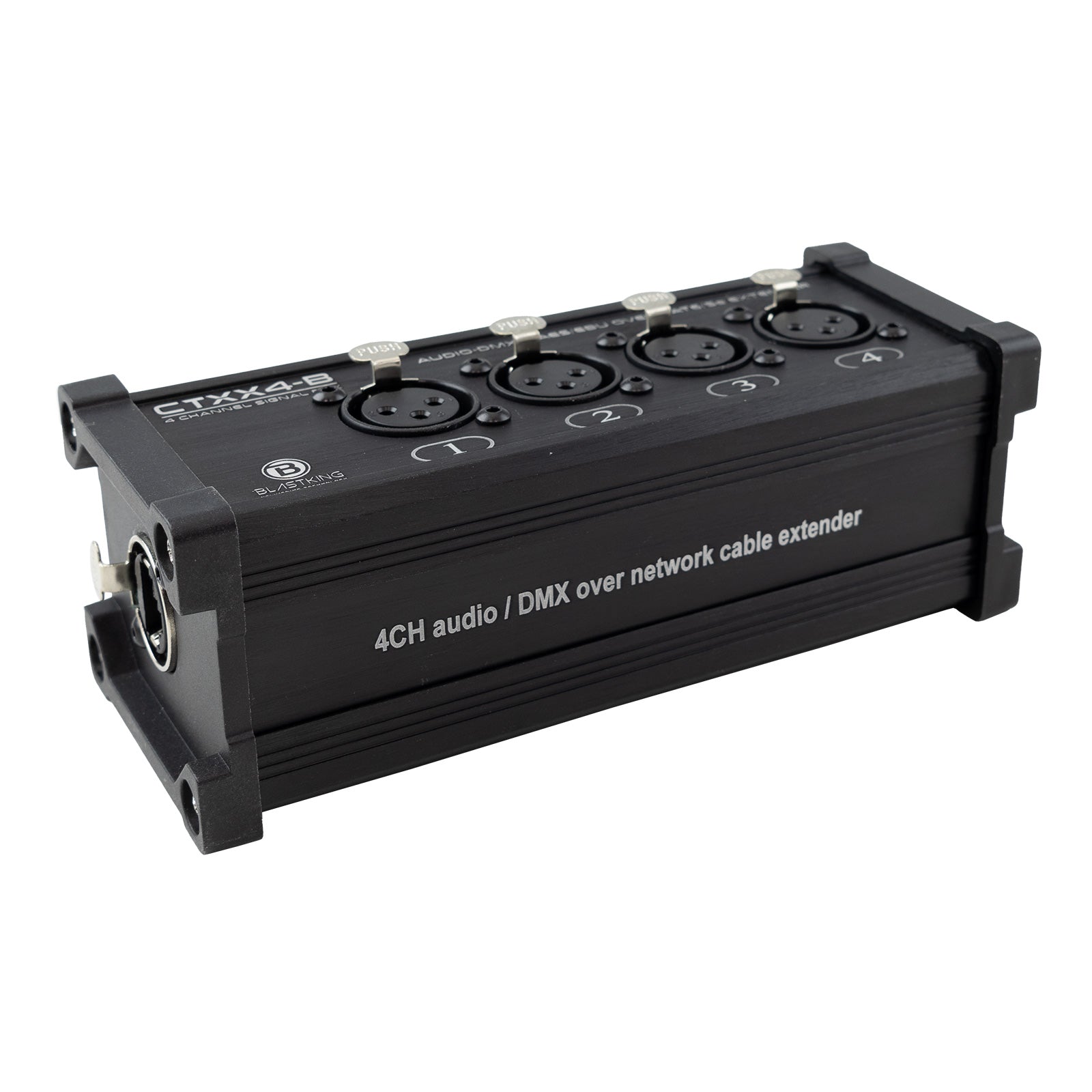 音声合成4点＋配線セット Blastking CTXX4-B 4 Channel XLR Female Transmitter Box over CAT6/5e Au