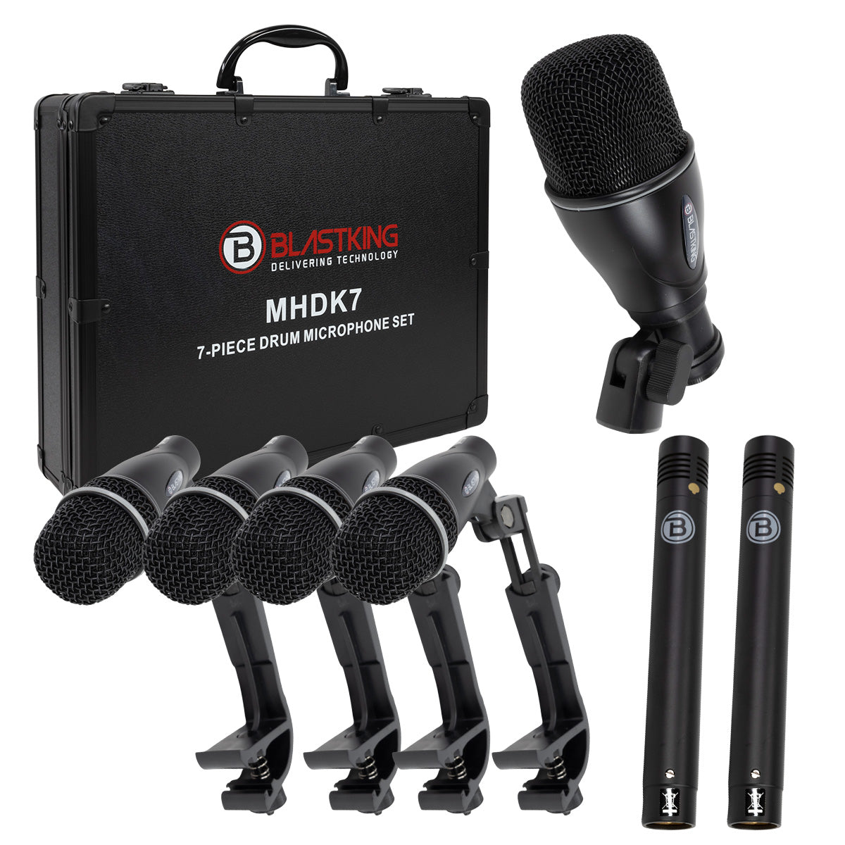 Blastking MHDK7 7-Piece Drum Microphone Set