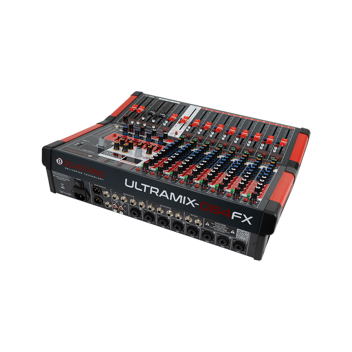 Blastking ULTRAMIX-084FX 8 Channel Professional Mixing Console with 4
