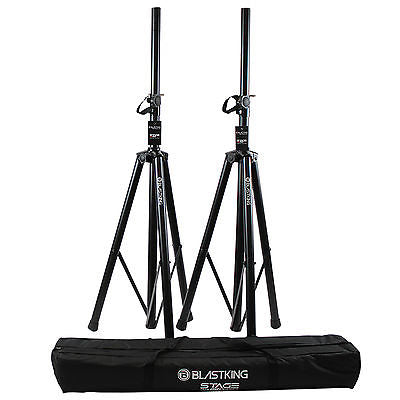 Blastking NOVO15A-PK1 (2) 15” NOVO-15A Speaker 1200 Watts + 12 Channel Analog Mixing Console + Stands + Cables
