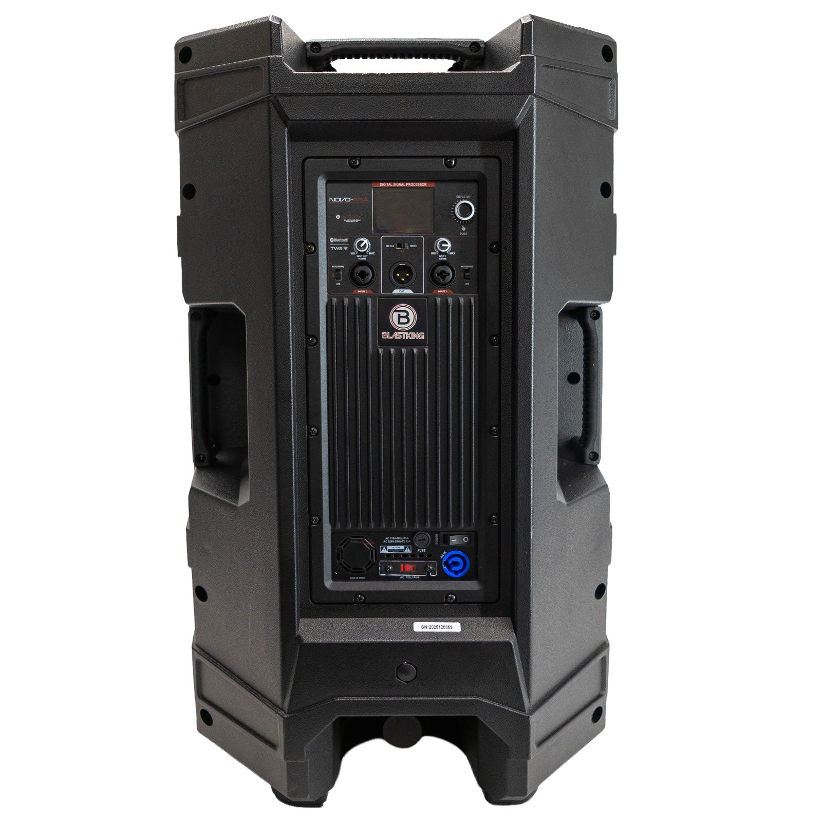 Blastking NOVO-P15A 15” 2-Way Active Loudspeaker 1200 Watts Class-D, TWS, DSP Presets