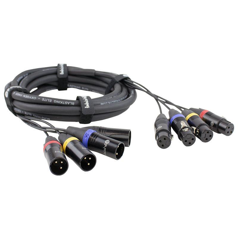 4 XLR Male to 4 XLR Female Cable