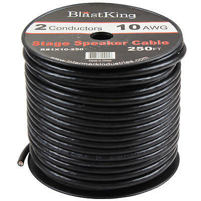Blastking RS1X10-250 10 AWG 2-Conductor Speaker Cable 250 Ft