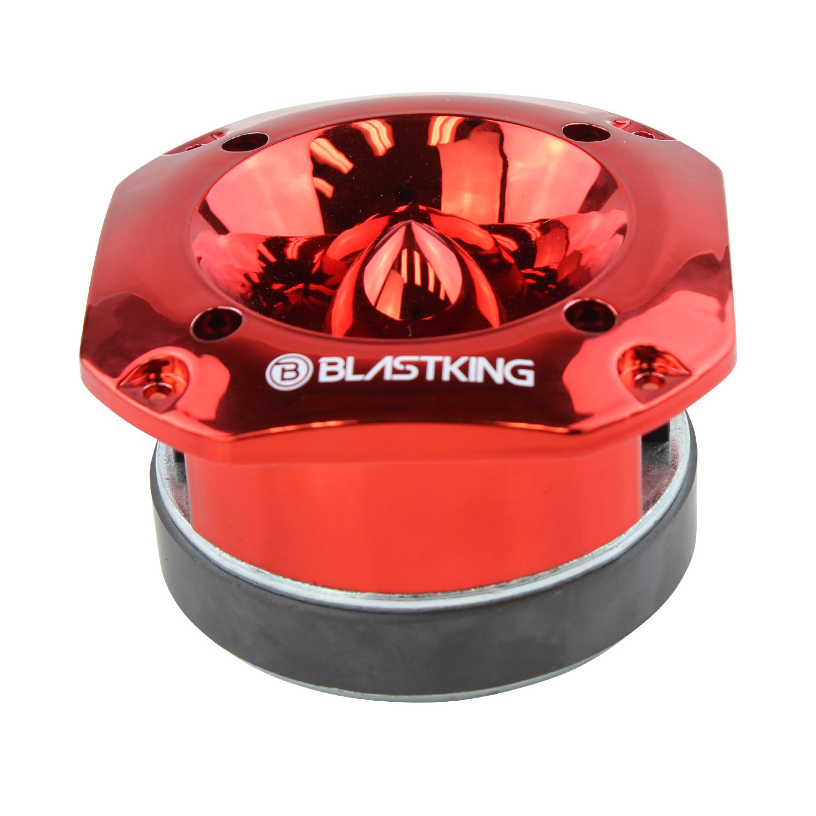 Blastking TW2000-RED-K2 (2) 500 Watts 4x4 inch 1.5 inch VC Titanium Bullet Tweeter Red