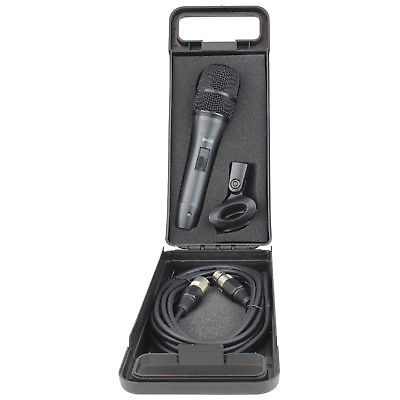 Stage Right by Monoprice DM20 Dynamic Unidirectional Handheld Vocal  Microphone with Carrying Bag and Mic Clip 