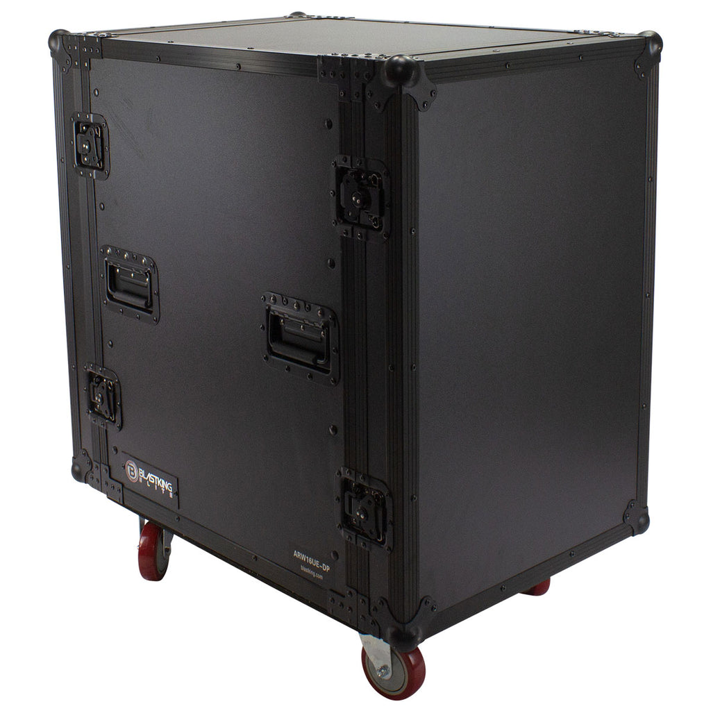 Blasting Racks Racks Blastking ARW16UE-DP 16U Vertical Wood Deep Rack Case