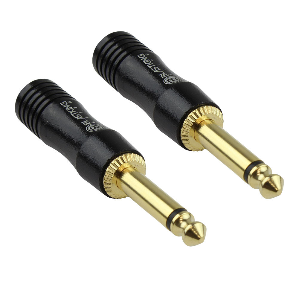 1/4 inch Mono Male Plug Gold Plated / Pair - CN20