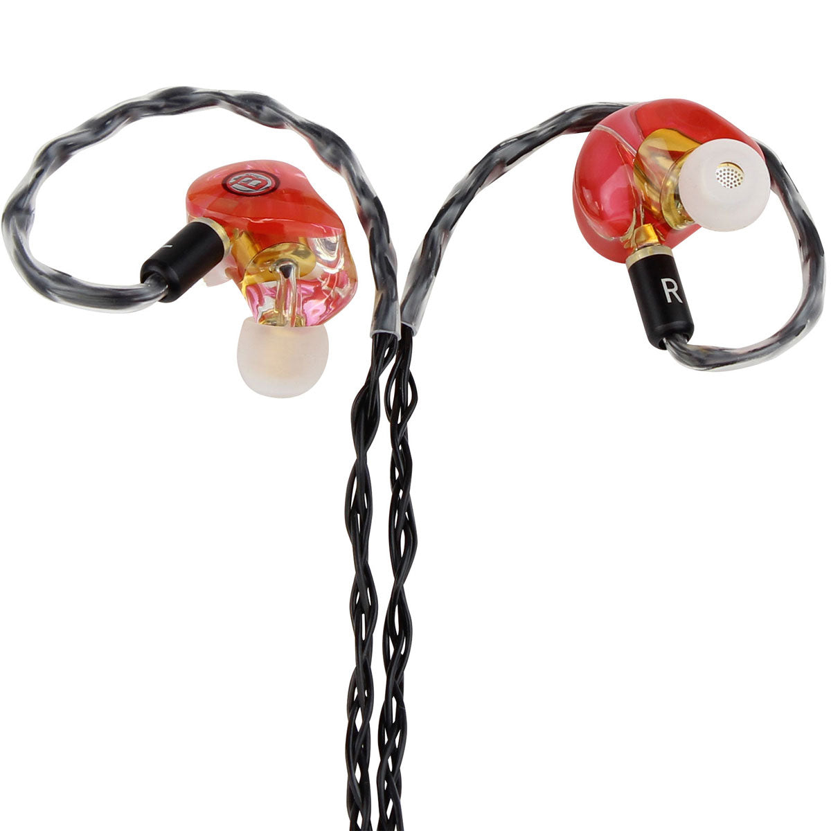 Blastking EARBUDS-8017-RED Professional In-Ear Monitors - Translucent Red