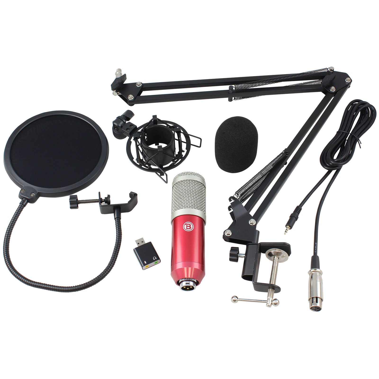 Blastking IP-MIC KIT-RED Condenser Microphone - Red
