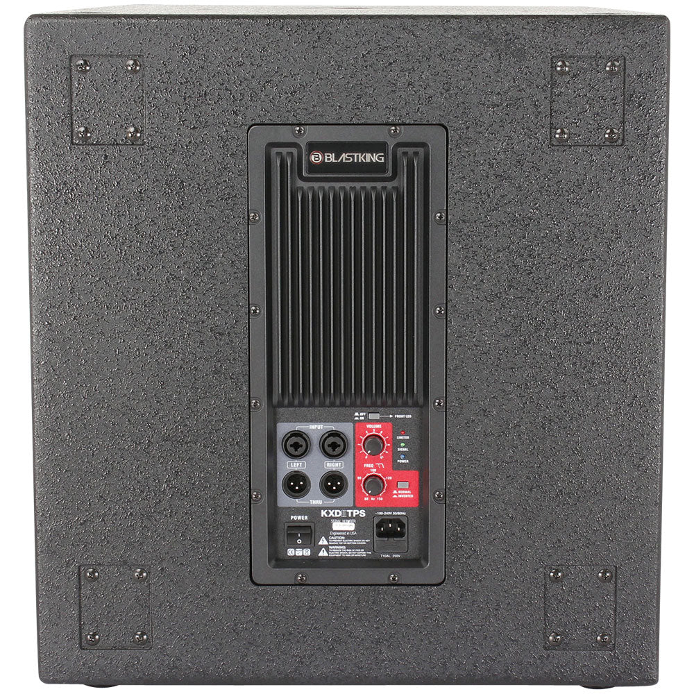 Blastking KXDIITP-K1 (2) Active Speaker Tower System 4000 Watts Class-D Bi-Amp and DSP