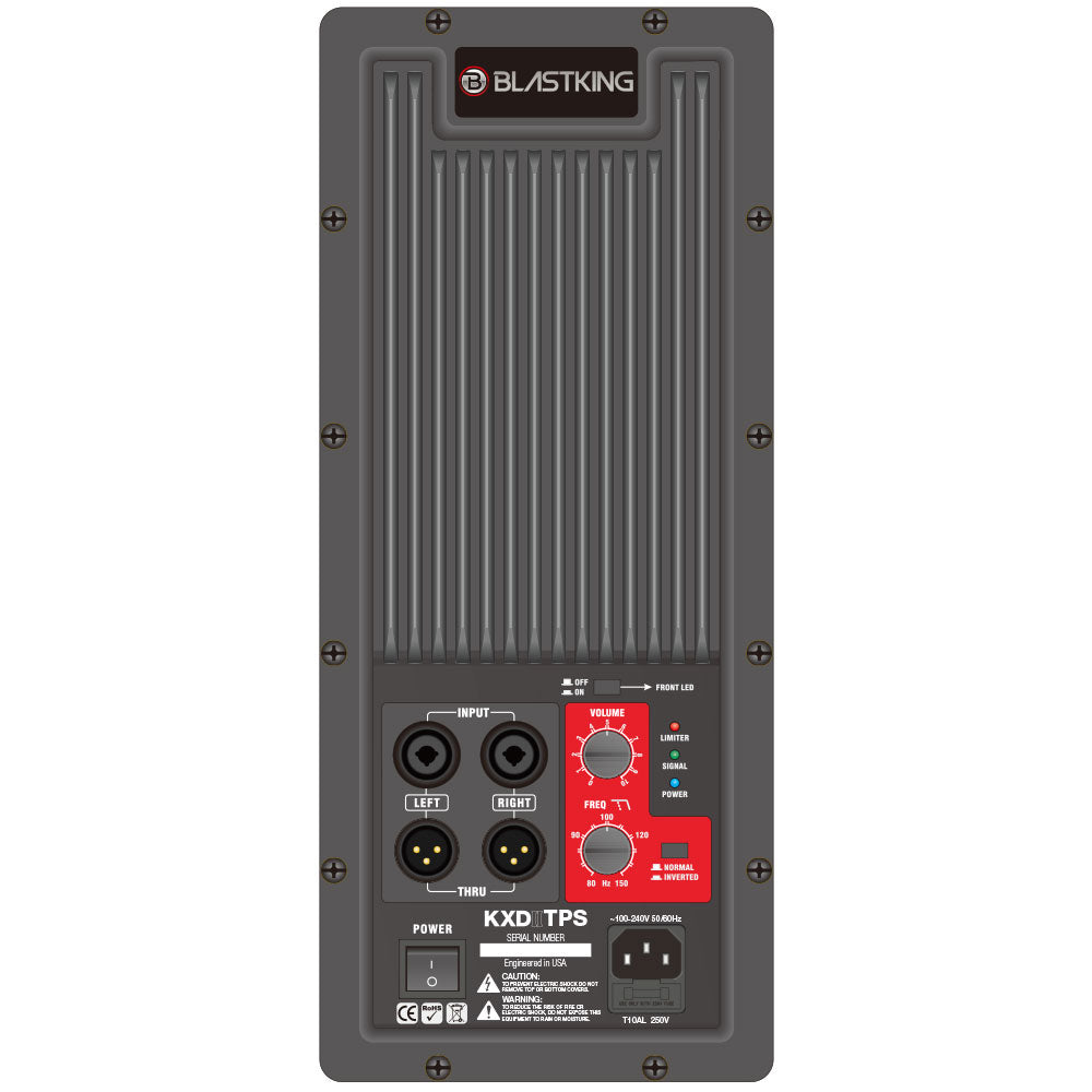 18” Active Subwoofer 1200 Watts Class-D Amplifier - KXDIITPS