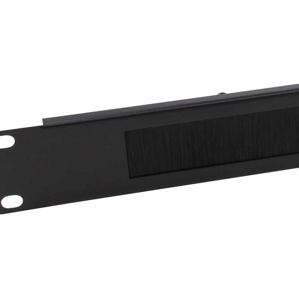 1U 19-Inch Rack Mount Cable Management Panel with Brush