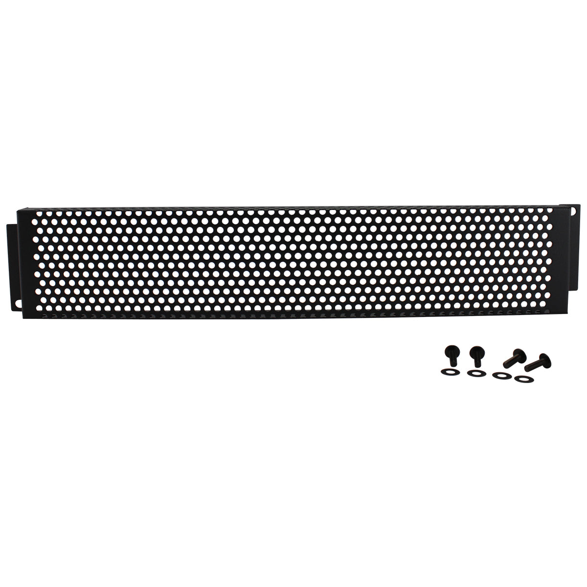 Rj Block R2 Security Panel 2U Rack Metal Security Vented Panel for 19in Server Racks and Cabinets