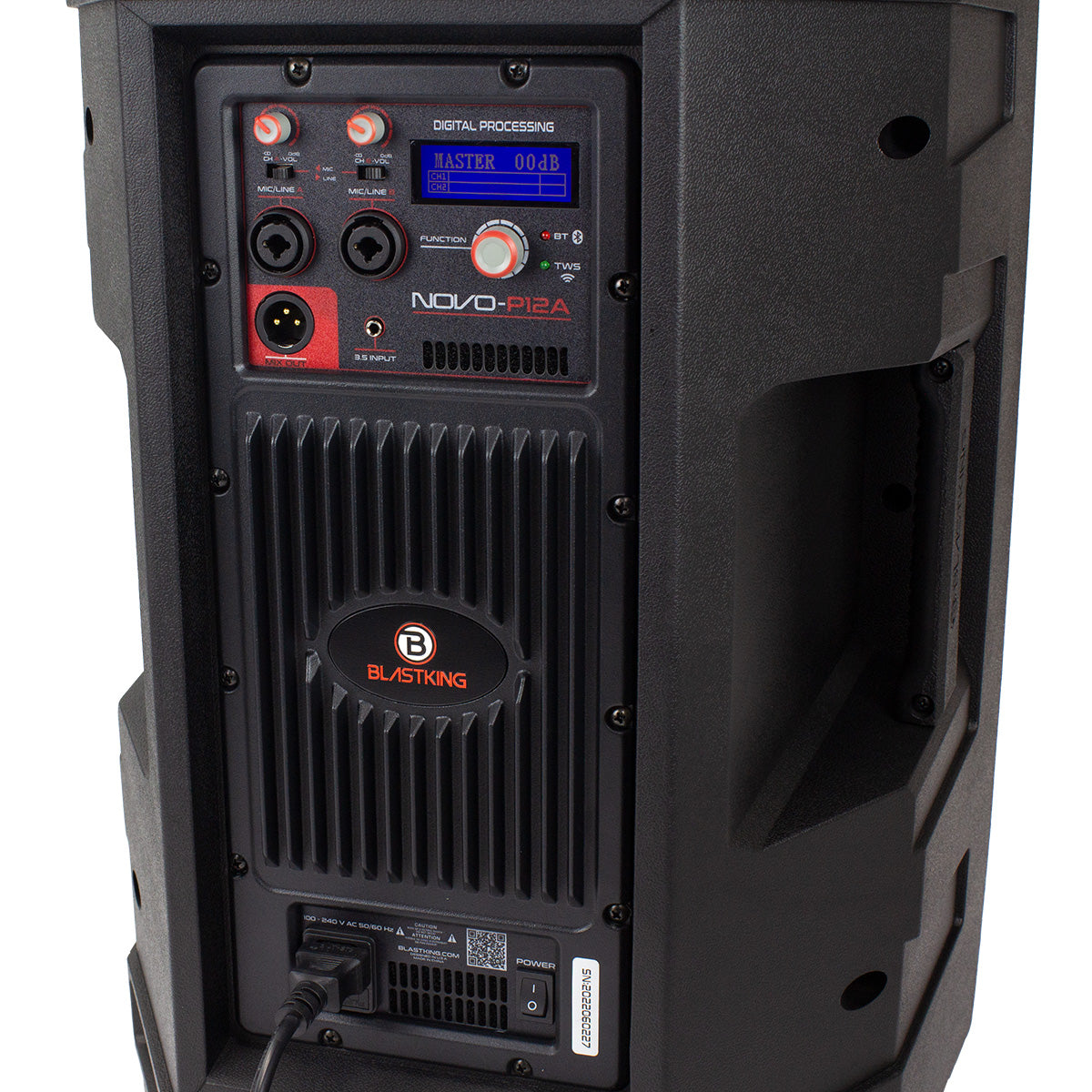 Blastking NOVO-P12A 12” 2-Way Active Loudspeaker 1200 Watts Class-D, TWS, DSP Presets