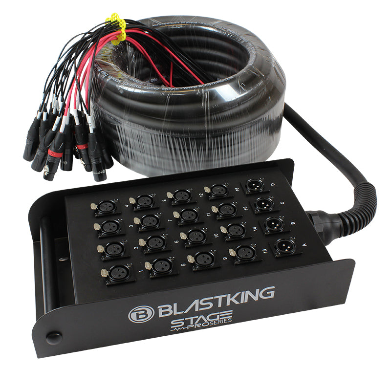Blastking SPS16X4-50 Stage / Studio Snake Cable 16x4, 50 Ft.