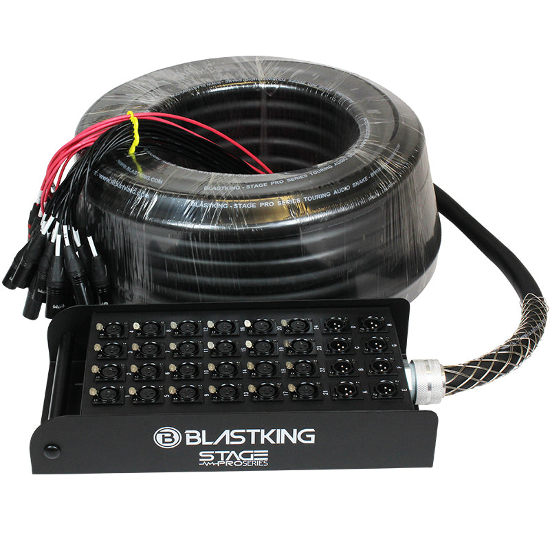 Blastking SPS24X8-100 Stage / Studio Snake Cable 24x8, 100 Ft.