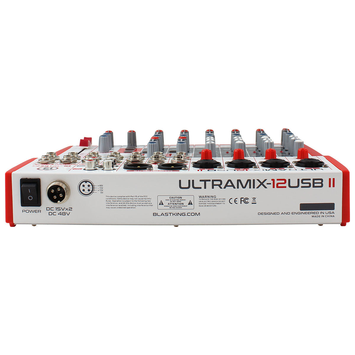 Blastking ULTRAMIX-12USBII 12 Channel Analog Stereo Mixing Console