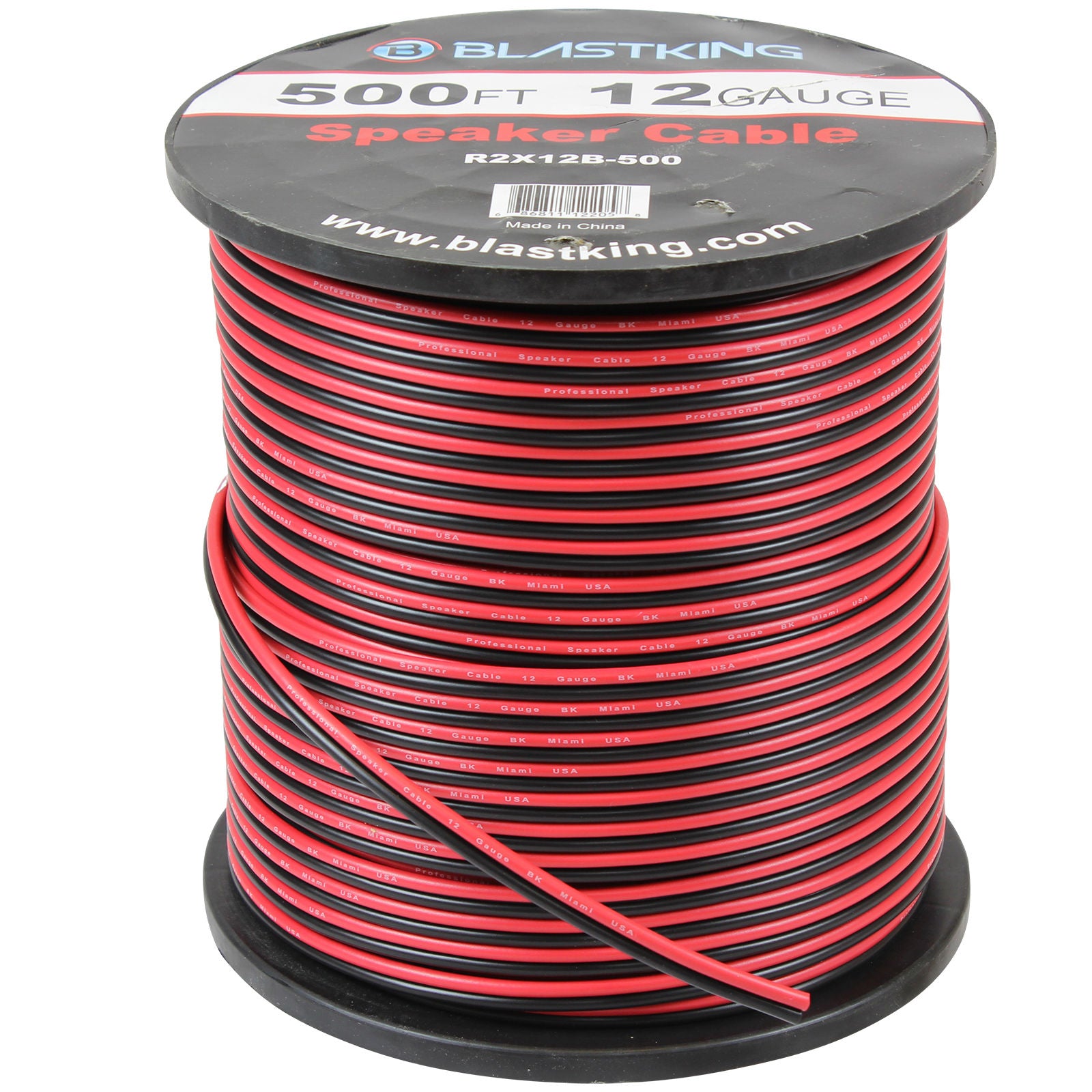 Blastking R2x12B-500 12 AWG 2-Conductor Speaker Cable 500 Ft